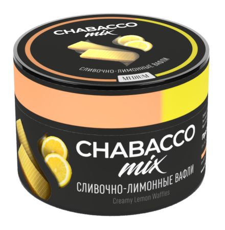 Табак для кальяна Chabacco Mix MEDIUM – Creamy lemon waffles 50 гр.