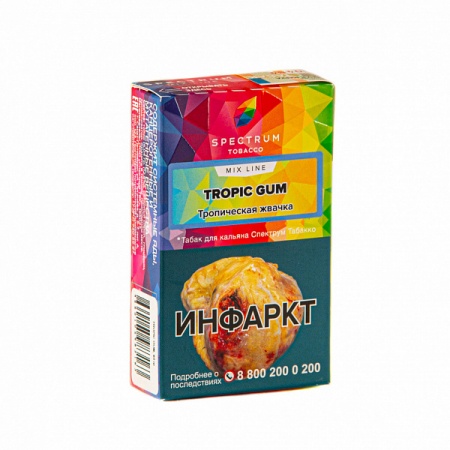 Табак для кальяна Spectrum Mix Line – Tropic Gum 40 гр.