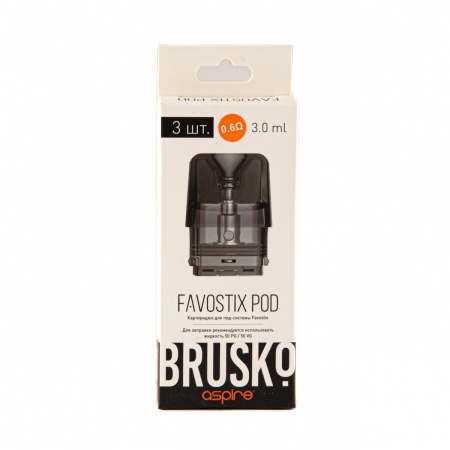 Картридж к электронной системе BRUSKO FAVOSTIX 3шт. 0.6