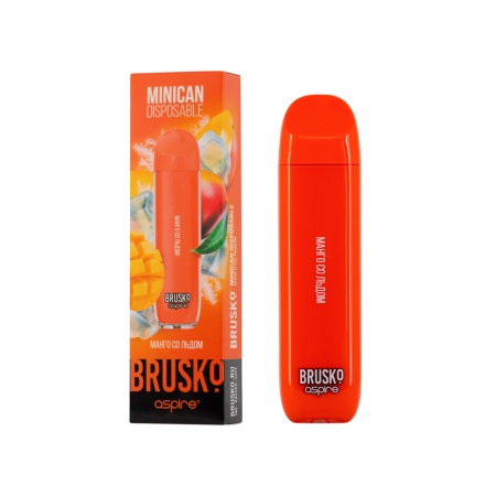 Электронная сигарета BRUSKO Minican – Манго со льдом 1500 затяжек