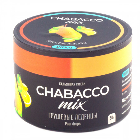 Табак для кальяна Chabacco Mix MEDIUM – Pear drops 50 гр.
