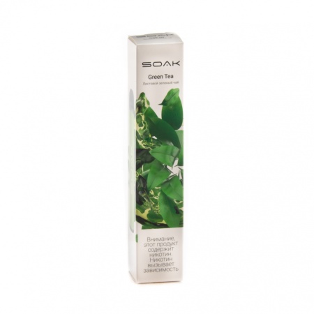 Электронная сигарета SOAK X – Green Tea 2200 затяжек