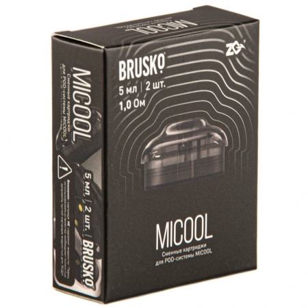 Картридж к электронной системе BRUSKO ZQ – MICOOL 5мл 2шт. 1.0