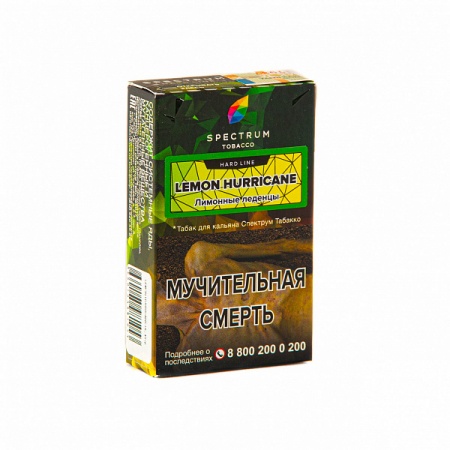 Табак для кальяна Spectrum Hard – Lemon hurricane 40 гр.