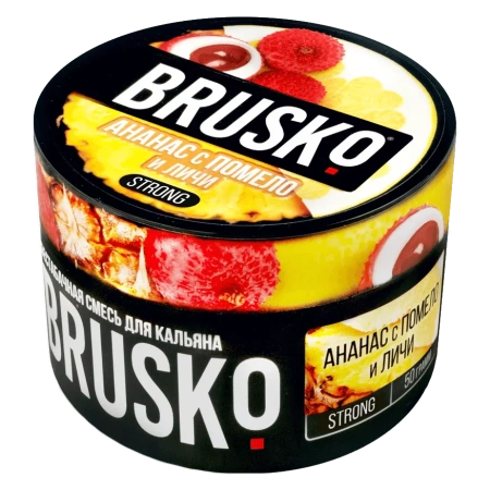 Смесь для кальяна BRUSKO STRONG – Ананас c помело и личи 50 гр.