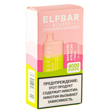 Электронная сигарета Elf Bar – Апельсин Гуава Маракуйя 4000 затяжек