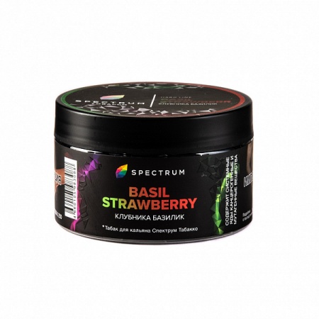 Табак для кальяна Spectrum Hard – Basil strawberry 200 гр.