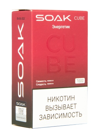 Электронная сигарета SOAK CUBE – Энергетик 7000 затяжек