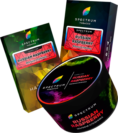 Табак для кальяна Spectrum Hard – Russian raspberry 100 гр.