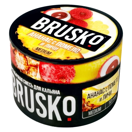 Смесь для кальяна BRUSKO MEDIUM – Ананас помело личи 50 гр.