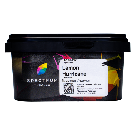 Табак для кальяна Spectrum Hard – Lemon hurricane 200 гр.