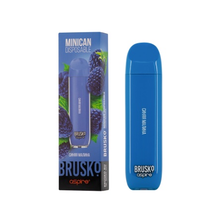 Электронная сигарета BRUSKO Minican – Синяя малина 1500 затяжек