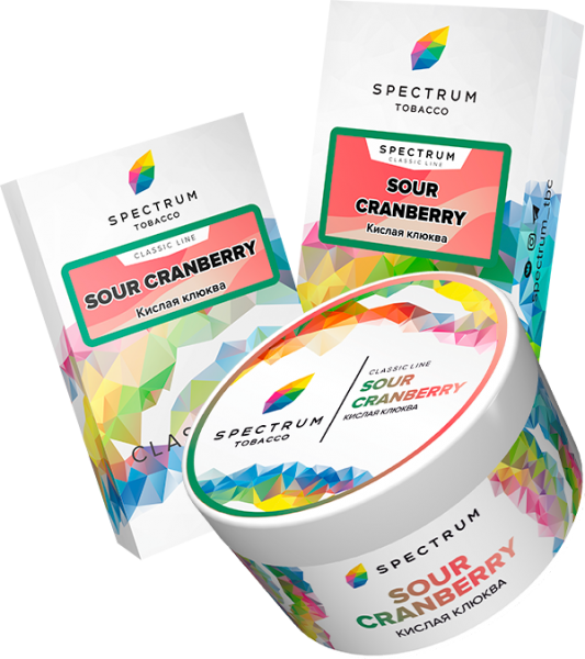 Табак для кальяна Spectrum – Sour cranberry 100 гр.