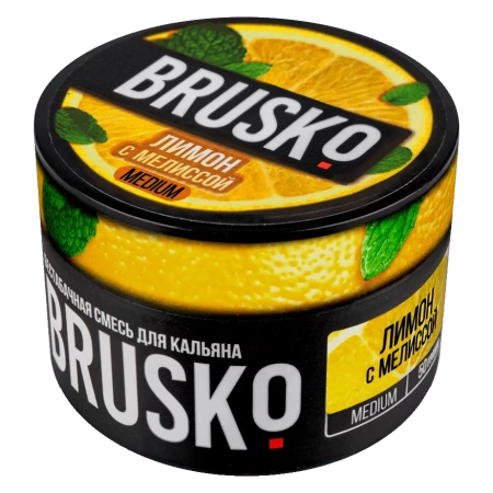 Смесь для кальяна BRUSKO MEDIUM – Лимон с мелиссой 50 гр.