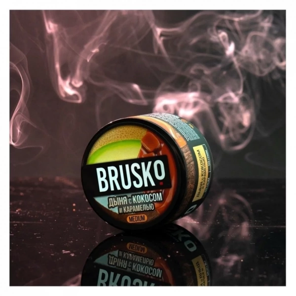 Смесь для кальяна BRUSKO MEDIUM – Дыня с кокосом и карамелью 250 гр.