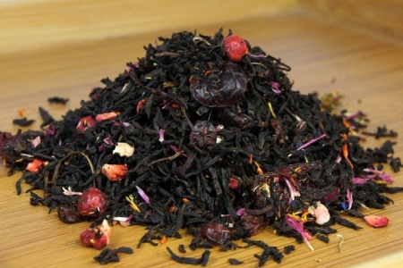 Черный чай листовой красная ягода, Германия, 100 гр.