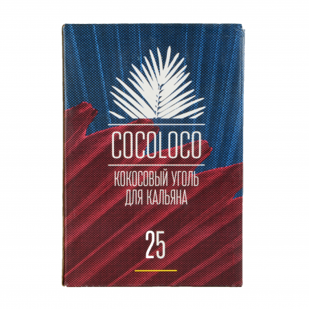 Уголь для кальяна Cocoloco – кокосовый 72 шт (25 мм)