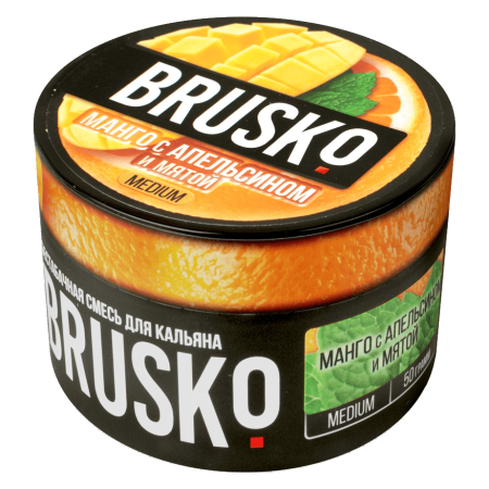 Смесь для кальяна BRUSKO MEDIUM – Манго c апельсином и мятой 50 гр.