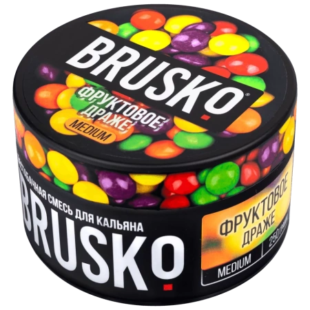 Смесь для кальяна BRUSKO MEDIUM – Фруктовое драже 250 гр.