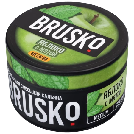 Смесь для кальяна BRUSKO MEDIUM – Яблоко с мятой 250 гр.