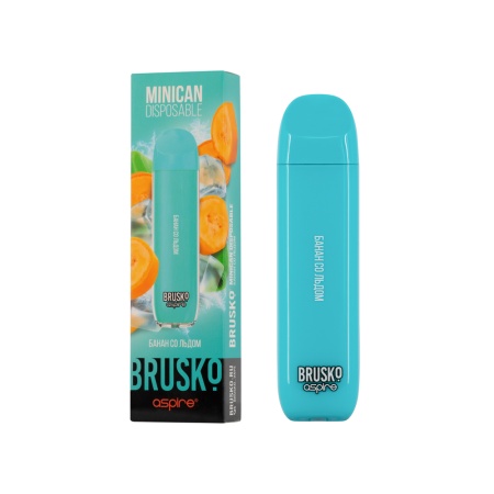 Электронная сигарета BRUSKO Minican – Банан со льдом 1500 затяжек
