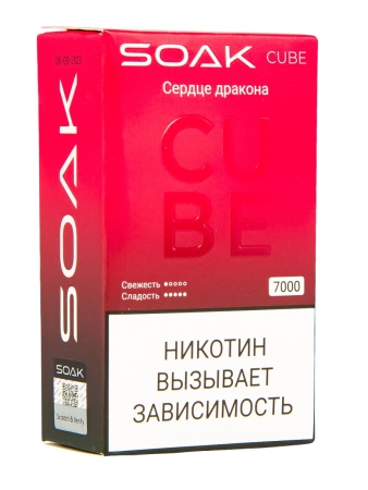Электронная сигарета SOAK CUBE – Сердце дракона 7000 затяжек