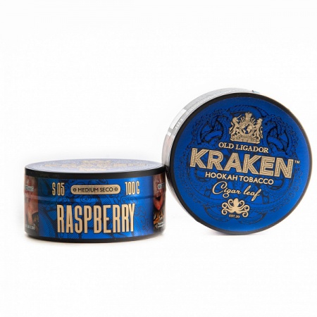 Табак для кальяна Kraken Medium Seco – Raspberry 100 гр.